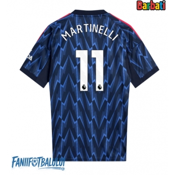 Arsenal Gabriel Martinelli #11 Tricou Fotbal Replică 2025-26 Barbati Deplasare